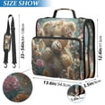 thumbnail image 6 of 3 Ring Zipper Binder with Shoulder Strap Waterproof Trapper Keeper 2 Inch D-Ring 500 Sheets Capacity Cute Bear Eat Ice Cream, 6 of 8