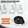 thumbnail image 4 of BENTISM 10 Powerful Spraying Jets 360° Rotating Cup Rinser for Sink, 4 of 9