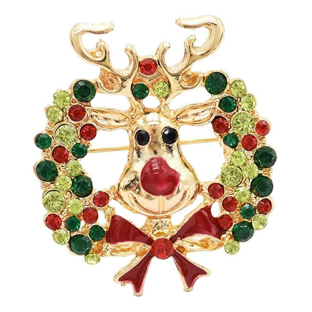 broche de de Navidad de cristal, adornos de de Navidad, , ramillete de Navidad