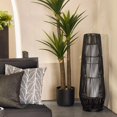 thumbnail image 2 of Bouclair Outdoor Black Tube Floor Lamp, 2 of 8