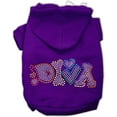thumbnail image 5 of Pet, Dog  Cat Hoodie Rhinestone, "Technicolor Diva", 5 of 10