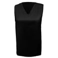 thumbnail image 3 of Kureaily Women Solid Satin Vest Casual V Neck Silk Sleeveless Vest Summer Sleeveless Tanks, 3 of 4