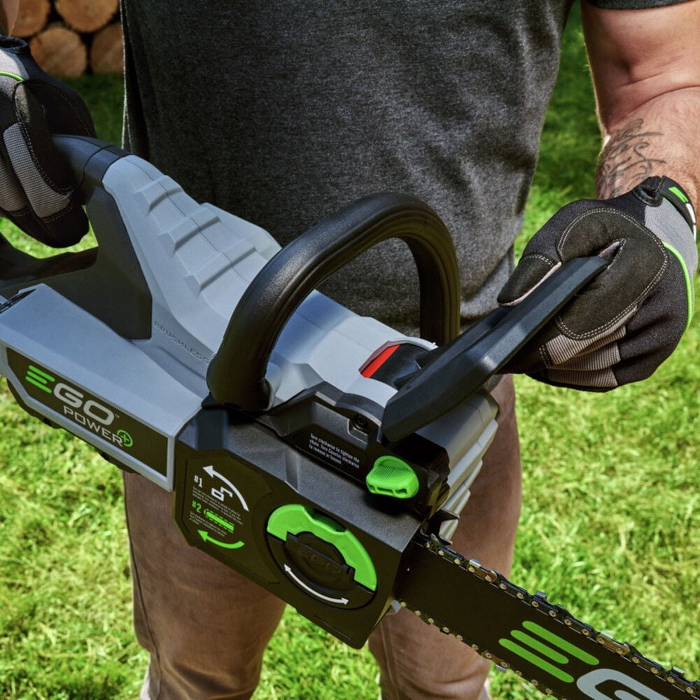 EGO POWER+ 16” 40cc Battery Powered Chainsaw 220 Cuts 4x4, 56V 4 Ah Battery