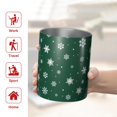 thumbnail image 5 of 12oz Coffee Tumblers Green Christmas Snowflake Pattern Stainless Steel Vacuum Insulated Travel Tumbler Coffee Cups Mug with Lid and Straw with Cleaning Brush for Cold & Hot Drinks, 5 of 5