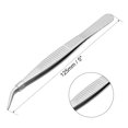thumbnail image 2 of Unique Bargains 2 Pcs 5-Inch Stainless Steel Tweezers with Curved Pointed Serrated Tip, 2 of 3