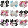 thumbnail image 2 of 5Pcs Kawaii Sanrio Kuromi Melody Cinnamoroll Foil Balloons Set Birthday Party Decoration Supplies Latex Balloon Baby Shower Toys, 2 of 5