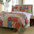 thumbnail image 1 of Greenland Home Fashions Terra Blossom Quilt Set, 1 of 1