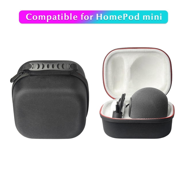 Estuche de transporte compatible con altavoz inteligente HomePod mini Estuche rígido de viaje Estuche protector a prueba de golpes