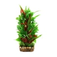 thumbnail image 2 of Planta Decorativa Decoración Acuario Terrario Plástico Tanque Hábitat para Los Reptiles Rojo Verde 11 x 8 x 20 cm/4.33x 3.15x 7.87, 2 of 4