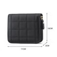 thumbnail image 2 of Short Coin Purse Solid Leather Women Card Holder Small Zipper Female Clutch, 2 of 6