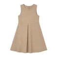 thumbnail image 7 of OGLCCG School Uniform Jumper Dress for Girls Kids Sleeveless A-Line Pleated Mini Dress Back to School Clothes Size 5-14(Khaki,9-10 Years), 7 of 7