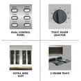 thumbnail image 2 of Kenmore Grille-Pain 4 Tranches, Commandes Doubles, Acier Inoxydable, Réglages de Brunissement Personnalisés, 2 of 7