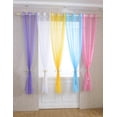 thumbnail image 4 of Cortinas de teileno con ojales para ventanas, puertas y cenefas decorativas para el hogar, 4 of 8