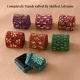 thumbnail image 3 of Small Treasure Chest for Women - Portable Jewelry Organizers and Storage - Handcrafted Set of 7 Beaded Glitter & Glass Christmas Mothers Day Gifts - Multicolor, 3 of 5