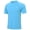 Sky Blue, variant on Mens Sun Protection UPF 50+ Moisture Wicking Short Sleeve Shirts Workout Rash Guard Swim Shirts Running Athletic Gym Surf Hiking Dark Grey-L