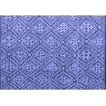 thumbnail image 1 of Ahgly Company Machine Washable Indoor Rectangle Abstract Blue Modern Area Rugs, 2' x 5', 1 of 4