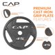 thumbnail image 3 of Disco de pesas CAP Barbell de 20 kg, hierro fundido con agarre, 2 pulgadas, 3 of 6