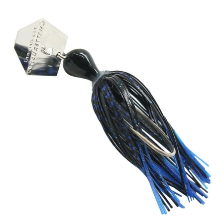 UPC: 0897744000041 | Z-Man Chatterbait Original 1/4oz Black/Blue Silver