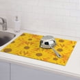 thumbnail image 6 of Vsdgher Sun Flowers Dish Drying Mat Super Absorbent Drying Mat Large Dish Drying Mats for Kitchen Counter Kitchen Drying Mat 24" x 18", 6 of 7