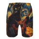thumbnail image 3 of Fotbe Starry Night Cat Guitarist Trajes de Baño Estampados para Hombre, Shorts de Verano de Secado Rápido, Ropa de Playa, Bañadores-XX-Large, 3 of 6