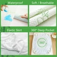 thumbnail image 3 of SURJDE Full Size Cooling Bamboo Waterproof Mattress Protector, 3D Air Fabric Breathable Bed Mattress Cover, Deep Pocket Sheet Style Mattress Pad Cover for 6-16 inches Mattress, 3 of 7