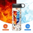 thumbnail image 6 of Honeii Dogs Print 18 oz Insulated Water Bottle with Straw Lid, Stainless Steel Sports Water Bottles, Double Walled Vacuum, Leak Proof, 6 of 8