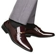 thumbnail image 3 of Vedolay Men's Oxfords Men's Dress Shoes Classic Mens Oxfords Formal Business Shoes(Brown,12), 3 of 4
