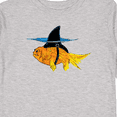 thumbnail image 4 of Inktastic Funny Goldfish with Shark Fin Boys or Girls Long Sleeve Toddler T-Shirt, 4 of 5