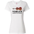 thumbnail image 3 of Inktastic Violin Humor Music Women's T-Shirt, 3 of 5