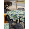 thumbnail image 5 of Outdoor Tablecloth with Umbrella Hole for Patio/Picnic/Party/Camping, Blue Green Botanical Waterproof Table Cloth Square Cover Washable, Spring Floral Summer Rustic (60"x 60"), 5 of 8