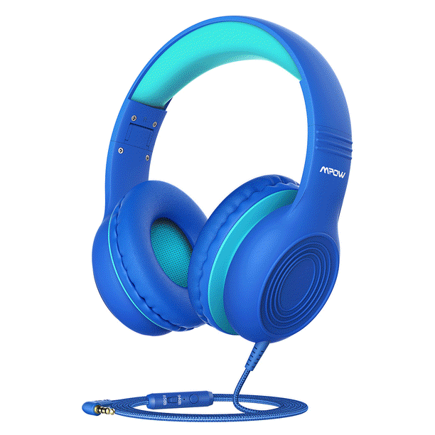 MPOW Kids Headphones, Kid Headphones with Microphone, Children Headphones with Adjustable, Foldable Design, Over-ear Headsets with Mic for School, Online Class
