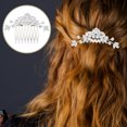 thumbnail image 5 of KAKOWELY Peineta para el pelo de boda, accesorio para el pelo de novia con diamantes de imitación, accesorio de boda para novias, 5 of 5