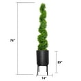 thumbnail image 4 of 74.5" Spiral Topiary in fiberstone planter, 4 of 5