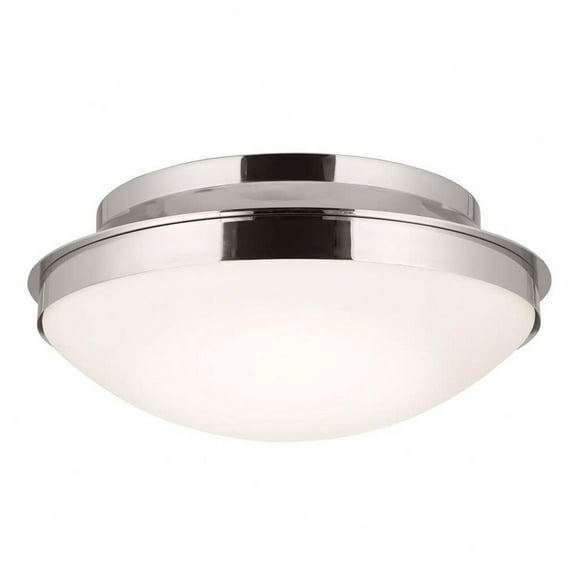 3 Light Flush Mount in Traditional Style-7.5 inches Tall and 17.75 inches Wide-Polished Nickel Finish Bailey Street Home 147-Bel-4964855