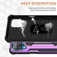 thumbnail image 3 of Samsung Galaxy A12 Case, Rosebono Hybrid Slim Colorful Armor Shockproof Impact Resistant Protective Cover Case With Kickstand For Samsung Galaxy A12 (Purple), 3 of 8