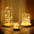 thumbnail image 4 of Guirnalda de caja de batería de alambre de cobre de 1 m/2 m/3 m/10 m, guirnalda de luces LED para decoración de bodas, decoración del hogar, hadas para decoración de fiestas, cadena de luces., 4 of 5