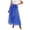 A56-Blue, variant on Women's Cotton 5 Tiered A Line Pleated Maxi Skirt Long Boho Gypsy Dance Skirts(Blue,One Size)