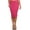 Pink, variant on Women's Casual Solid Color Office Wear Pencil Skirt