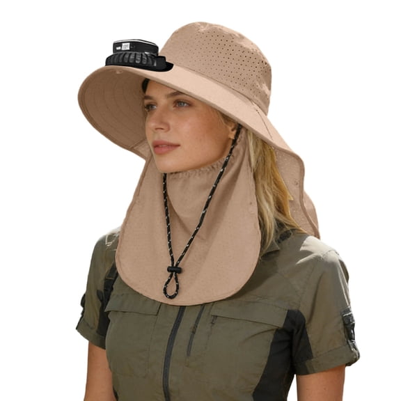 Womens Sun Hat Solar Fisherman Hat Men'S Full Protection Sun Hat Outdoor Fan Hat Sun Hat