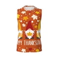 thumbnail image 6 of Lsque Happy Thanksgiving Three Gnomes Print Men's Cotton Blend Sleeveless Muscle Shirts (S-3XL)- Moisture Wicking, Odor Protection, UPF 30+,Large, 6 of 8