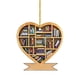 thumbnail image 1 of Adorno Acrílico Para Colgar En Forma De Estantería Con Corazones Para Amantes De Los Libros Diy, 1 of 5