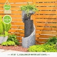 thumbnail image 5 of Modern Floor Standing Waterfall Fountain LED Lights for Garden Porch Decor, 5 of 8