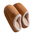 thumbnail image 2 of CAIXIA Women's Memory Foam Slide Slippers Cozy Indoor Outdoor Comfort Footwear With Thick Warm Sole Winter Sandals,Brown, 2 of 9