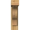 thumbnail image 2 of Ekena Millwork 6"W x 20"D x 24"H Funston Block Rough Sawn Bracket w/ Offset Brace, Western Red Cedar, 2 of 25