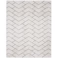 thumbnail image 2 of Nourison Luxurious Shag 7'10" x 9'10" Ivory/Grey Modern & Contemporary Indoor Rug, 2 of 8