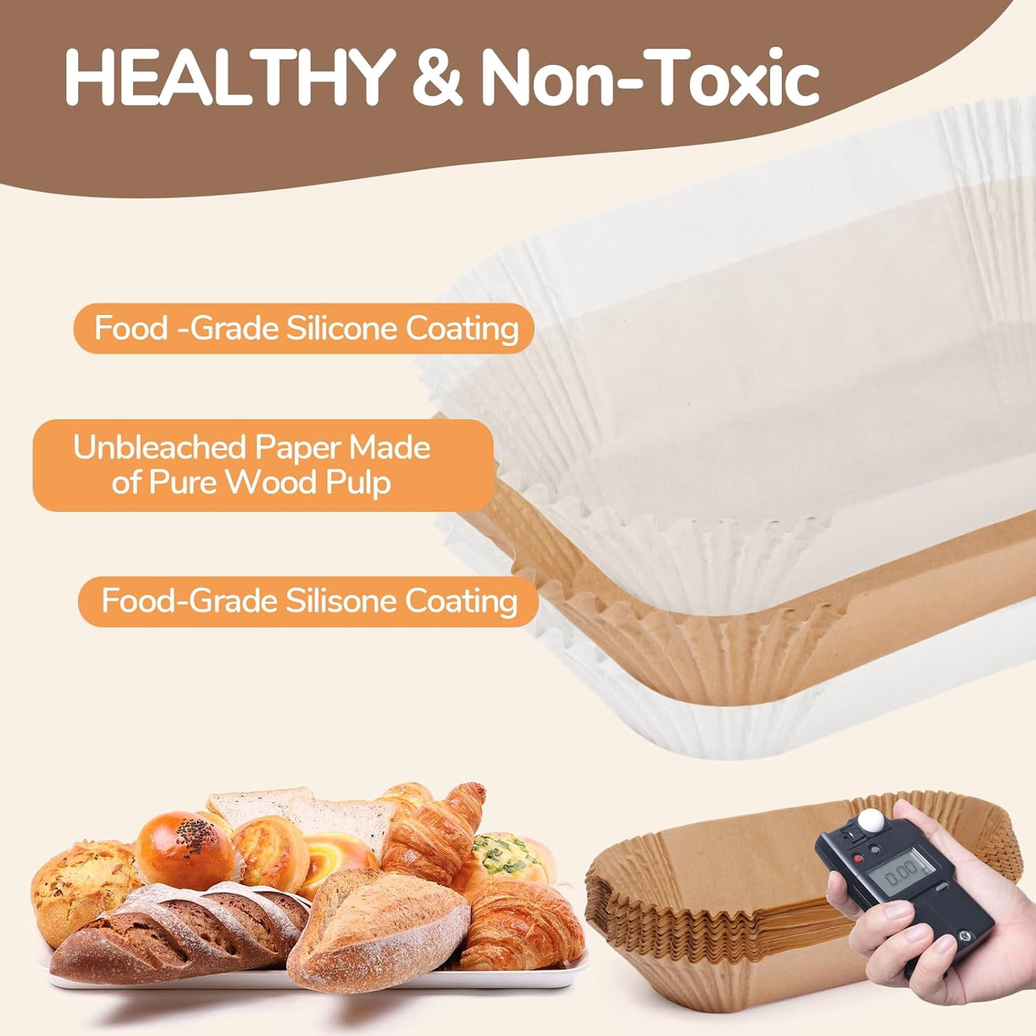 Loaf Pan Liners,2lb Loaf Pan Liners for Baking Bread 9x5, Loaf Pans Parchment Liners,150pcs Non-Stick Parchment Paper for Loaf Pans,Loaf Liners for Baking,Inner Dimensions are 7.5 x 3.5 inches