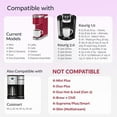thumbnail image 2 of OFEFE 4 Pcs Compatible with Keurig 1.0, Keurig 2.0,Etc,Reusable K Cups for Keurig - 4 Black Refillable Kcups Coffee Filters for Keurig Coffee Makers, 2 of 7