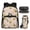Cartoon Horse Print, variant on Bulopur Pink Cherry Blossom Kids Backpack Set 4 Pcs Axolotl Print Waterproof Kids School Bag with Lunch Box, Pencil Case and Water Bottle Cover for Kawaii Axolotl Lover Little Girls