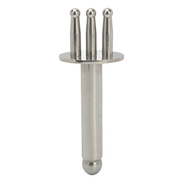 Masajeador magnético de 3 tenedores de acero inoxidable para cuello, hombros y piernas.