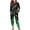 Colorful Light Xmas Tree, variant on Women Christmas Pajama Colorful Light Long Sleeve Nightwear Xmas Tree Round Neck Jogger Top and Pants Set of 2 Winter Fall Sleepwear Sets Size M